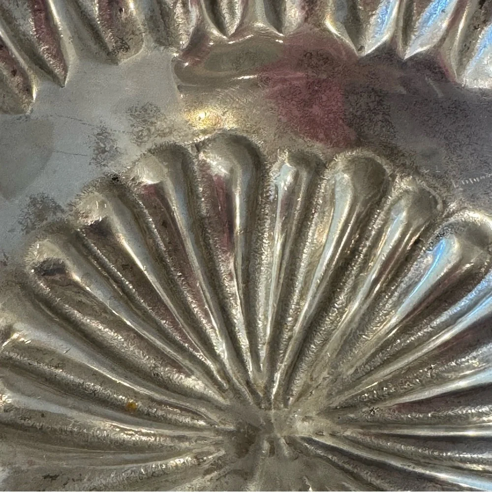 Mariposa Christmas Ornament Candy Dish Nut Dish Silver Holiday